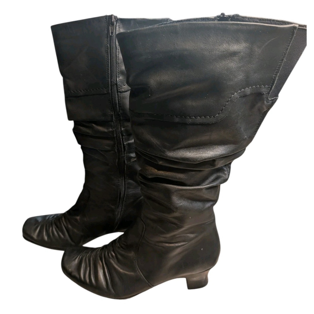 Rieker Antistress Obermaterial Leder, 40 EU US 9-9.5 Ruched Leather Boots